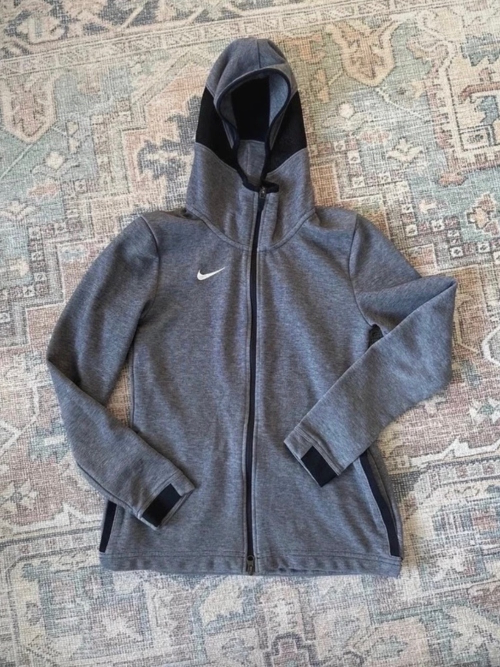 Nike Dri-Fit Zip Up Gray Hoodie